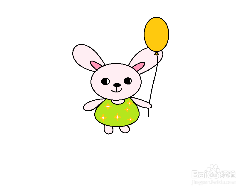 <b>拿着气球的小兔怎么画</b>