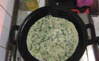 美味韭菜鸡蛋饼