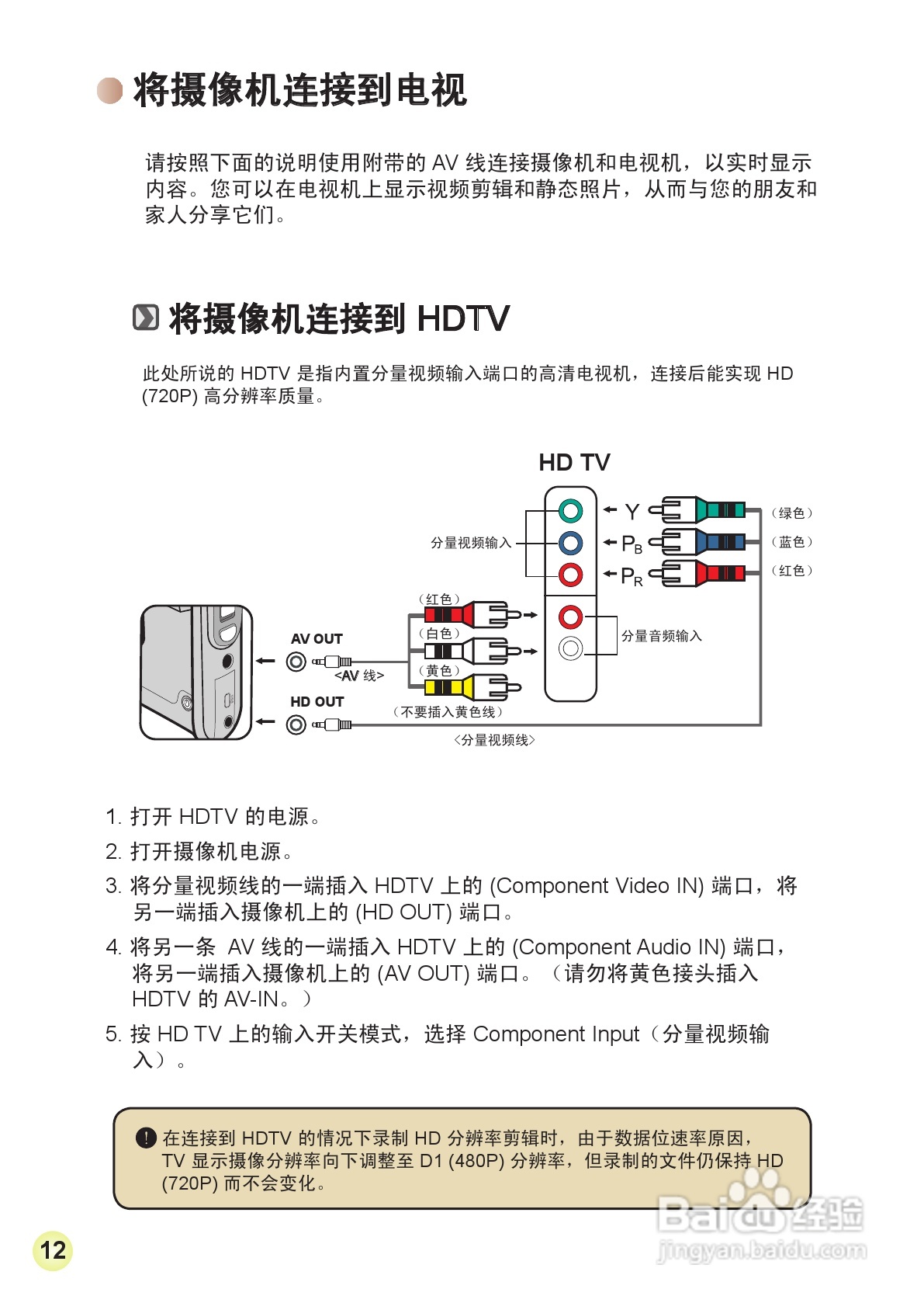 HD-DV摄像机用户手册:[34]