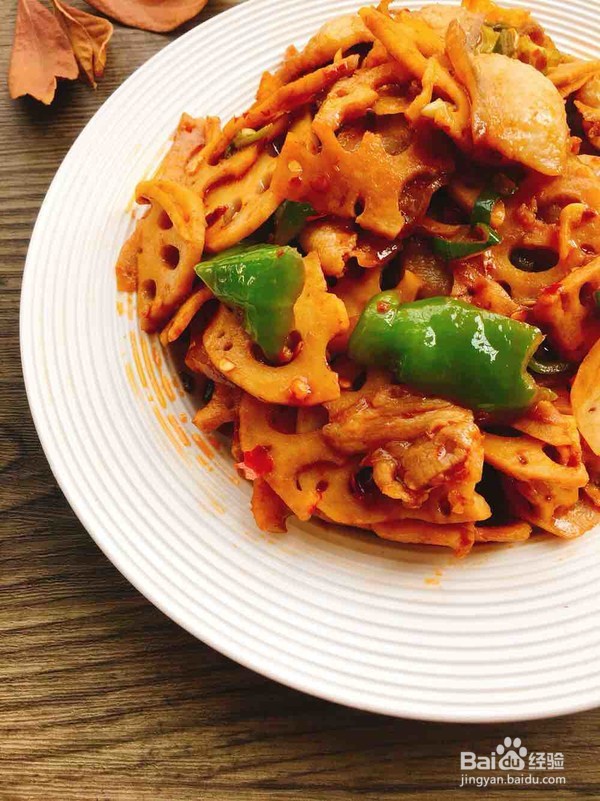 藕片炒肉的做法