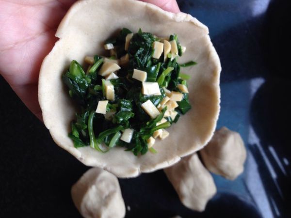 马兰头莜面饺子