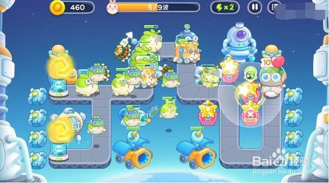 保卫萝卜4太空穿越19关金萝卜攻略