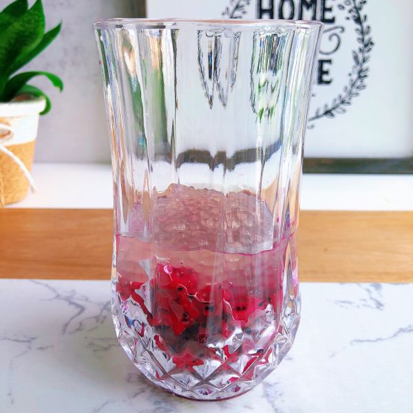 火龙果西米气泡饮