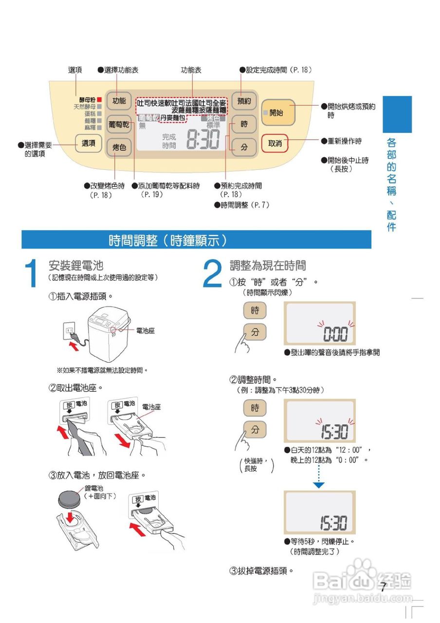 松下SD-BM101全自动制面包机使用说明书:[1]