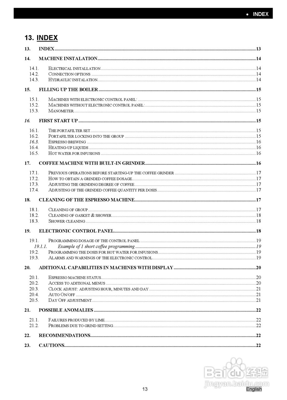 Elegance典雅系列咖啡机操作使用说明书:[2]