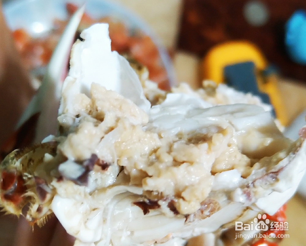 自己做烤梭子蟹干烧螃蟹海鲜美食