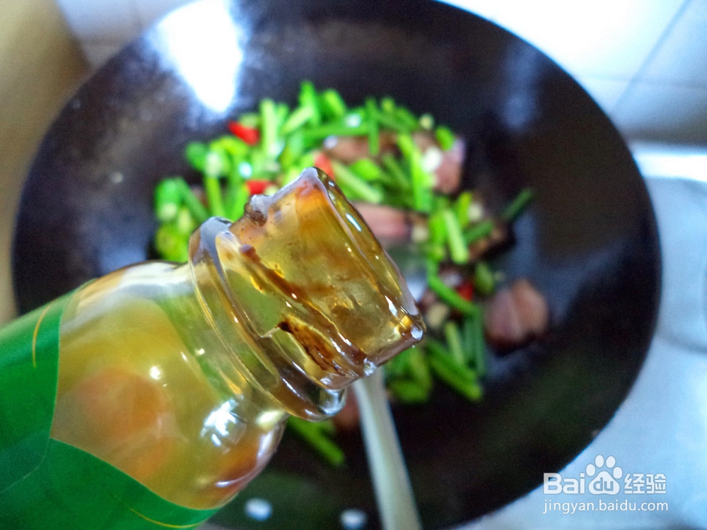 蒜苔腊肉怎么做