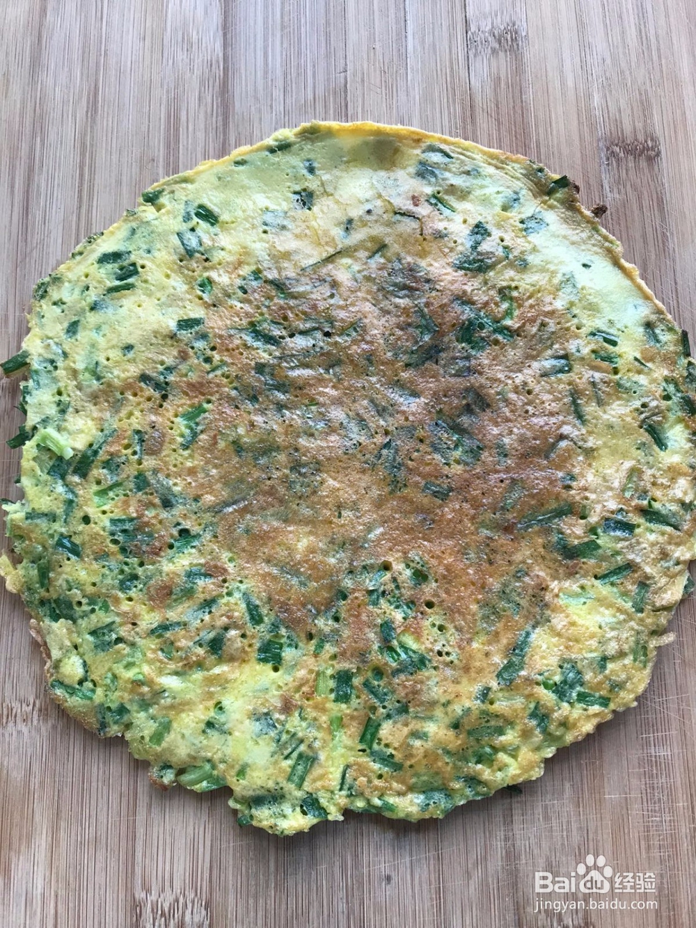 菜与主食合一的韭菜鸡蛋饼
