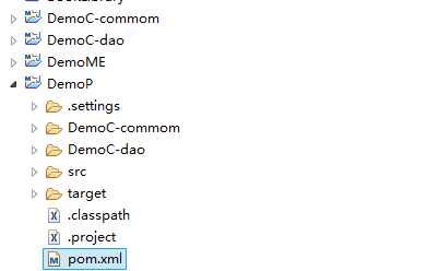 eclipse创建maven(聚合项目)父项目子项目过程