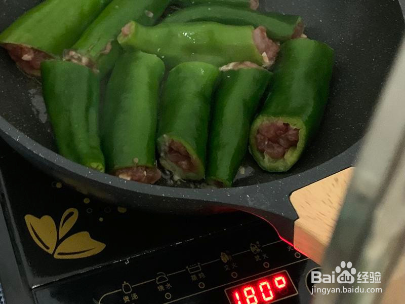 青椒塞肉的做法