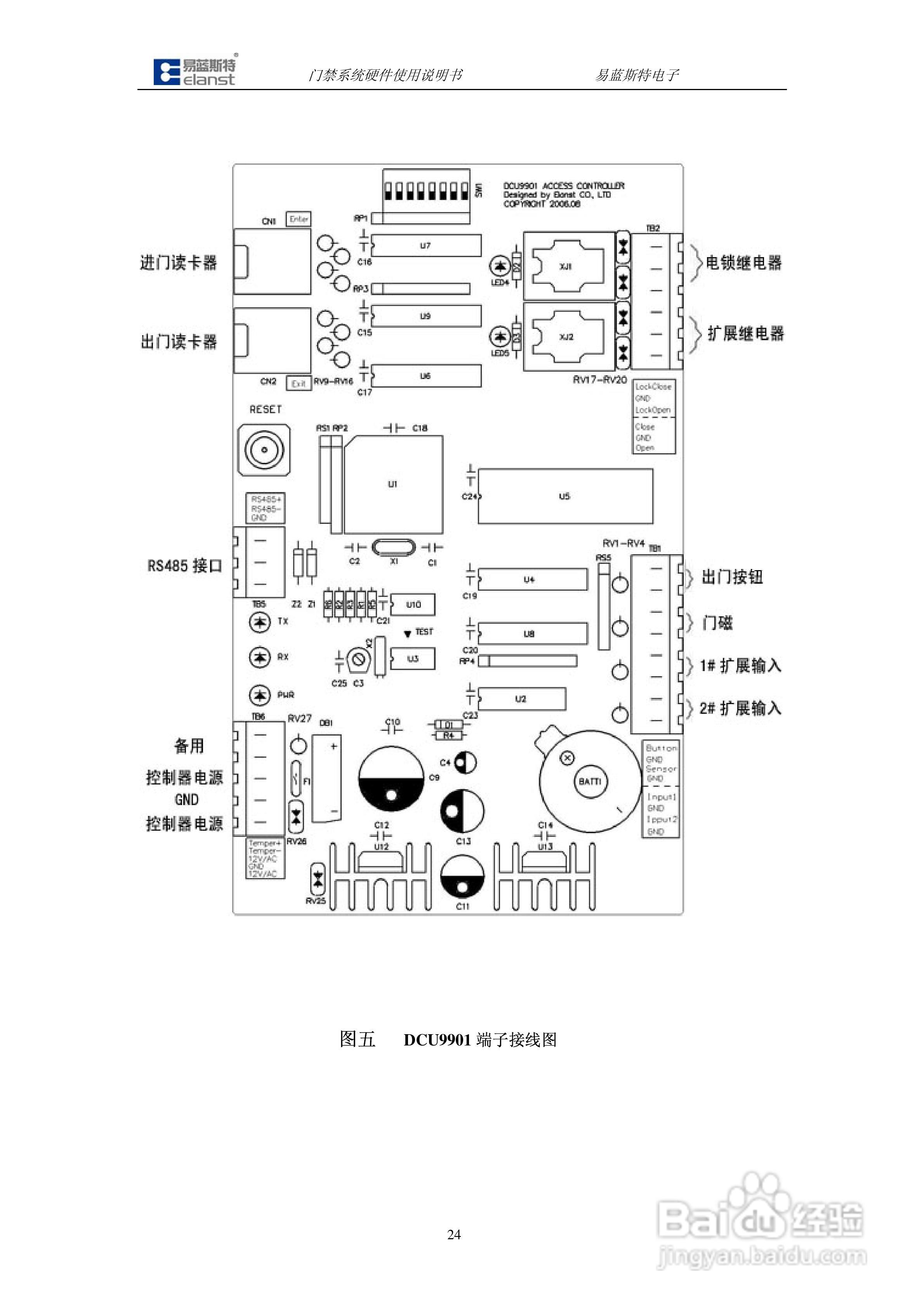 DCU9904门禁控制器硬件说明书:[3]