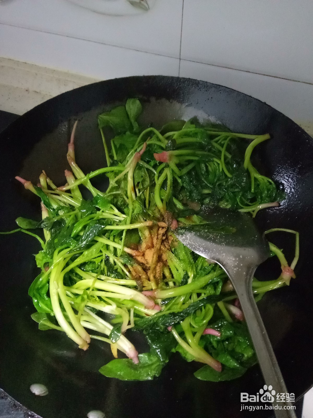 家常菠菜炒豆腐