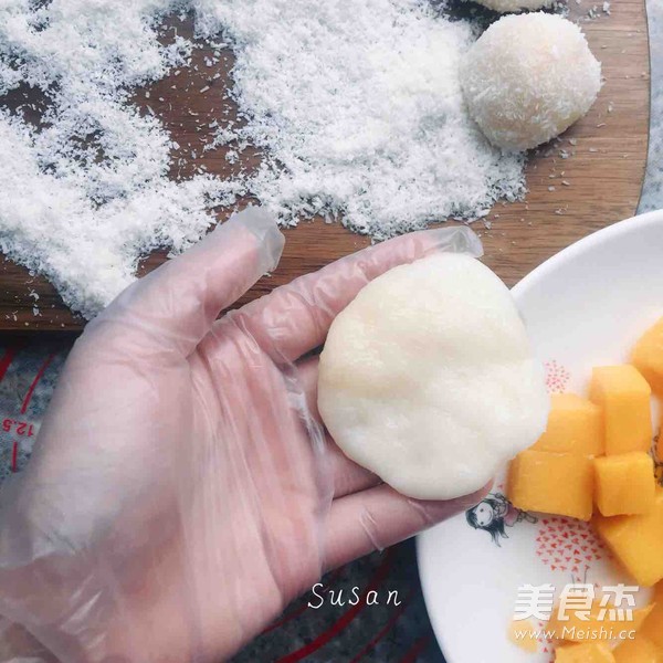 芒果糯米糍的做法