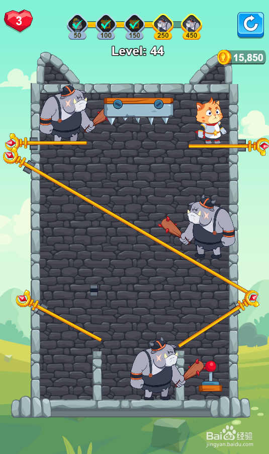 Hero Mission 2的Level 44怎样过关？