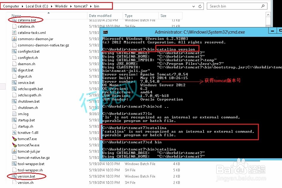 如何查看tomcat的版本信息