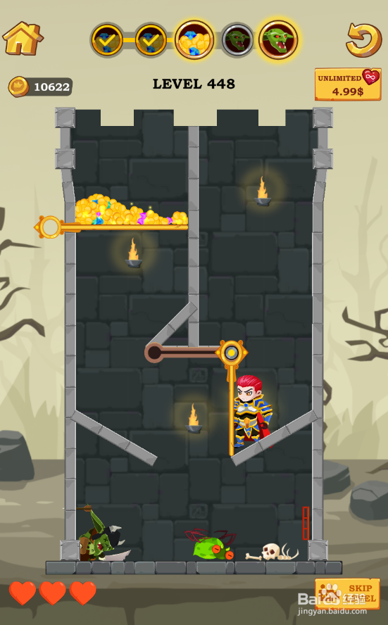 Super Hero Rescue的Level 448怎样通过