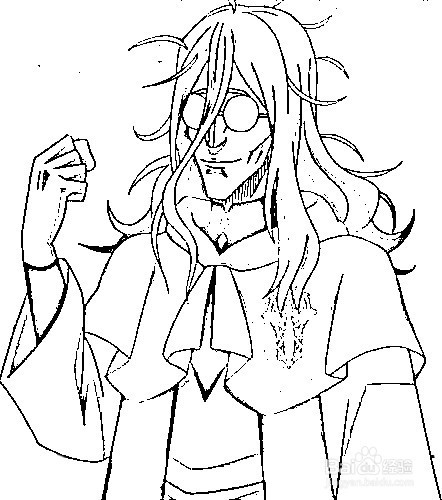 简笔画-如何画q版人物黑色五叶草齐鲁修的简笔画