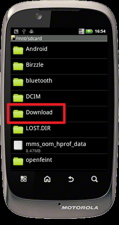 怎样在Motorola XT532的TF卡上安装程序