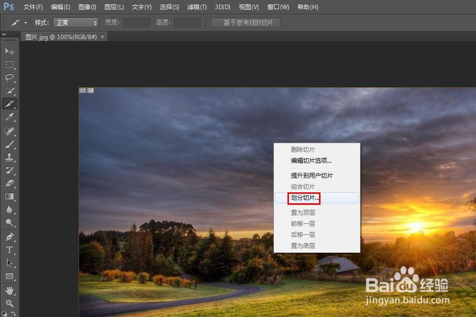 ps如何将一张照片裁剪成9张