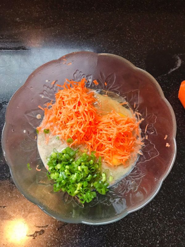 蔬菜杂豆豆渣饼