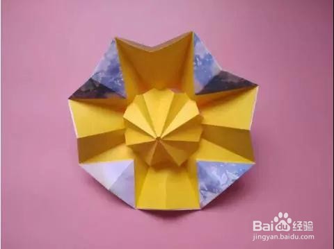 可以收缩的迷你雨伞的折纸