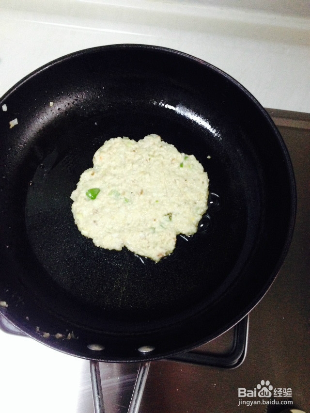 豆渣鸡蛋葱花饼