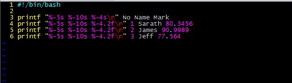 shell终端打印两种方法echo,printf