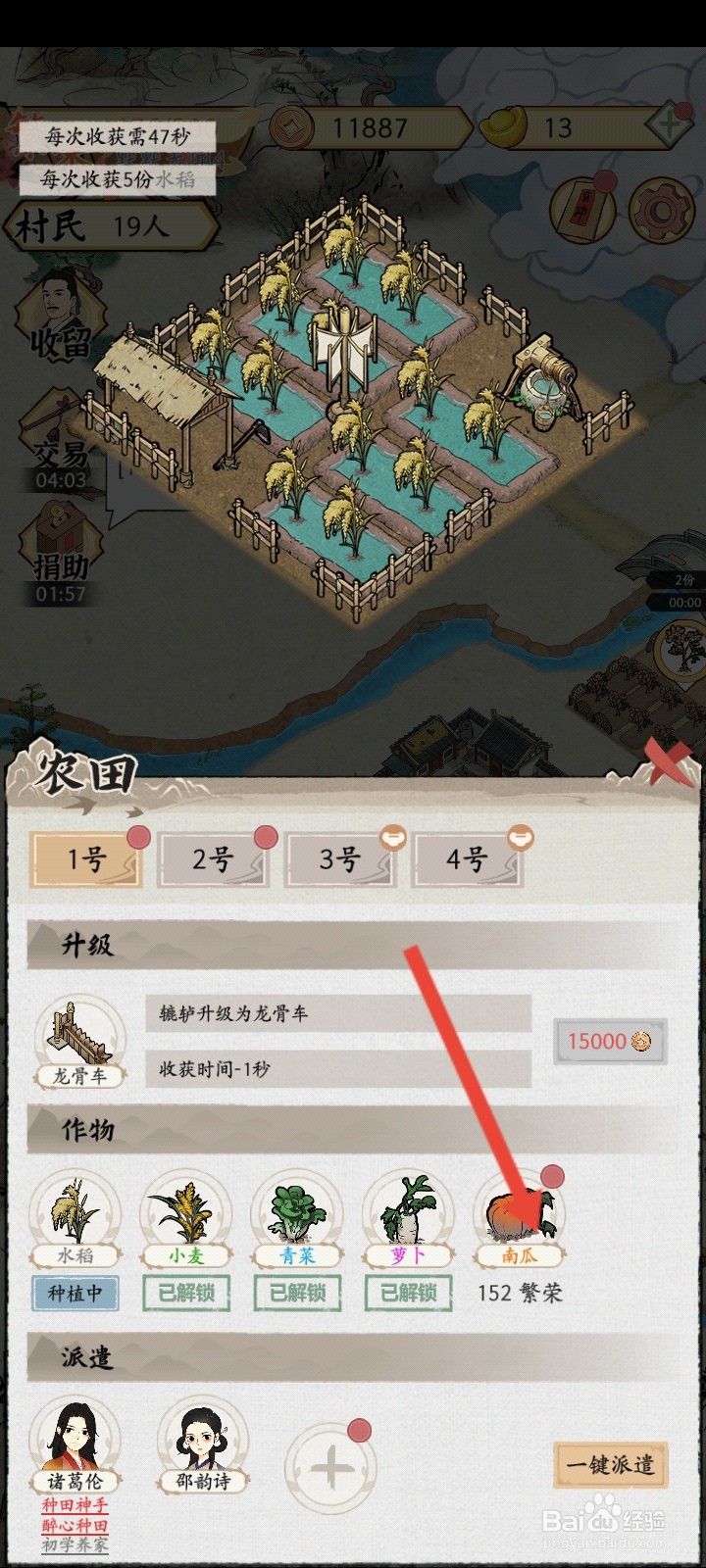 水乡芳华录如何种植南瓜