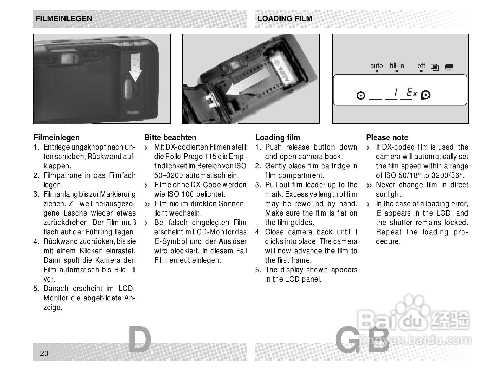 Rollei Prego 115型数码相机使用说明书:[2]