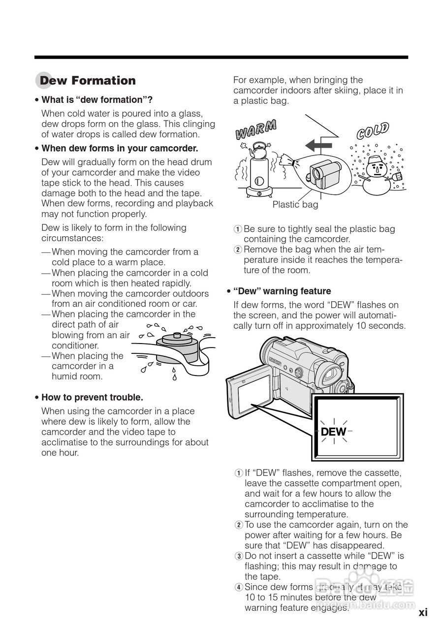 夏普VL-Z8H数码摄像机使用说明书:[2]