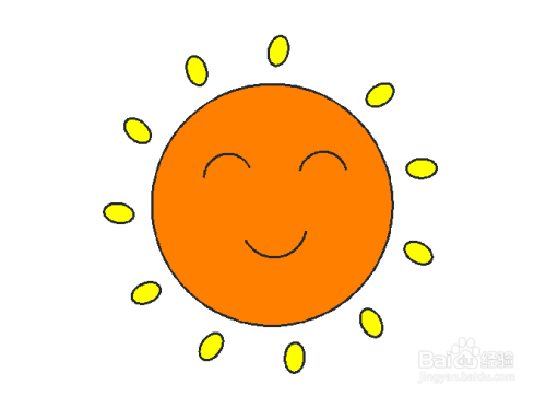 太阳简笔画图片