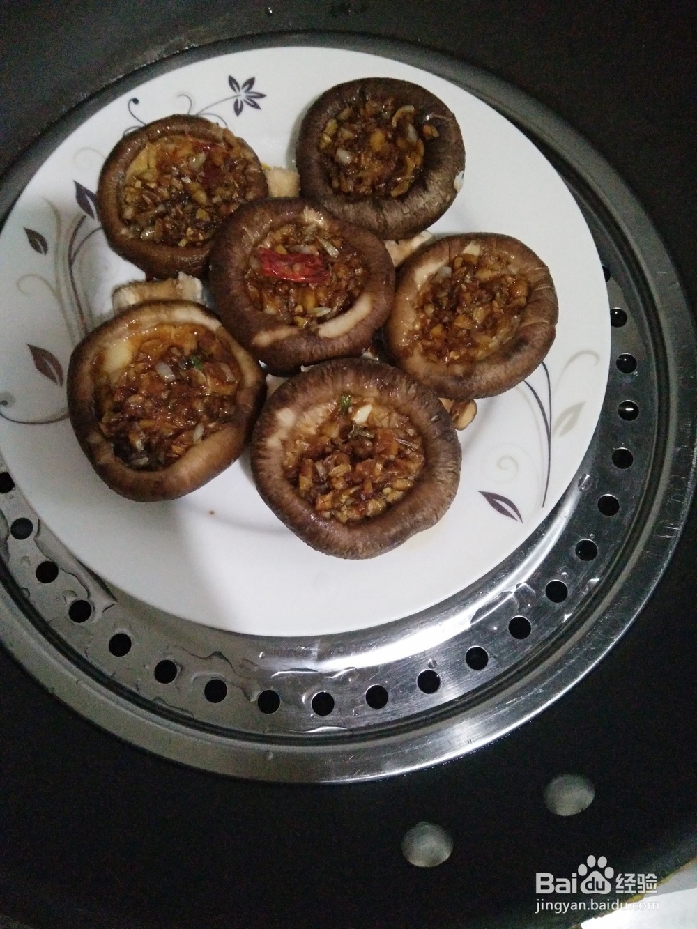 蒜蓉蒸香菇的家常做法