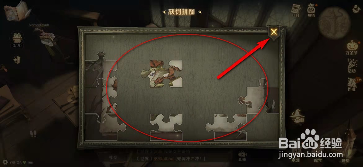 哈利波特魔法觉醒戈尔斯基教授的课程拼图在哪