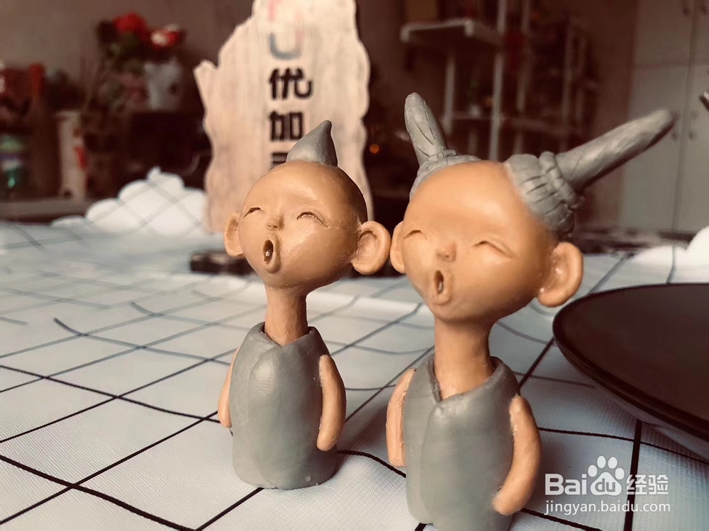 手工雕塑油泥DIY教程分享,简单制作可爱雕塑!