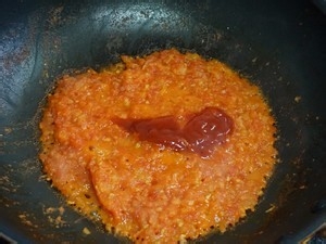 番茄虾滑下饭菜