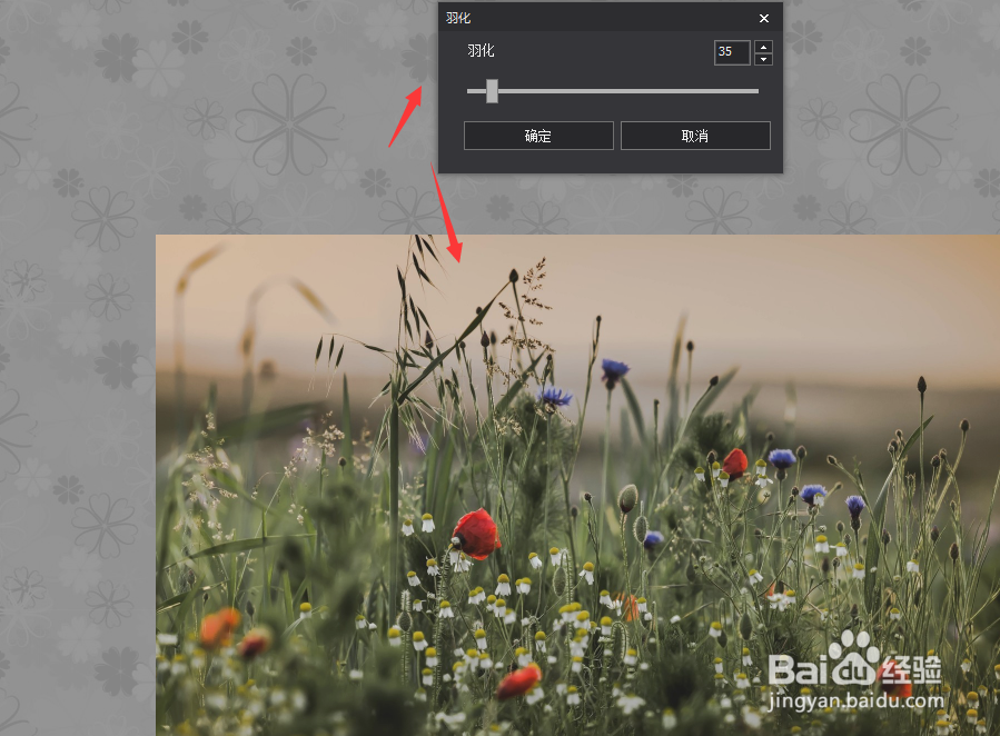在图片工厂中怎样给图片添加羽化效果