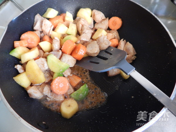 昆布胡萝卜烧鸡丁