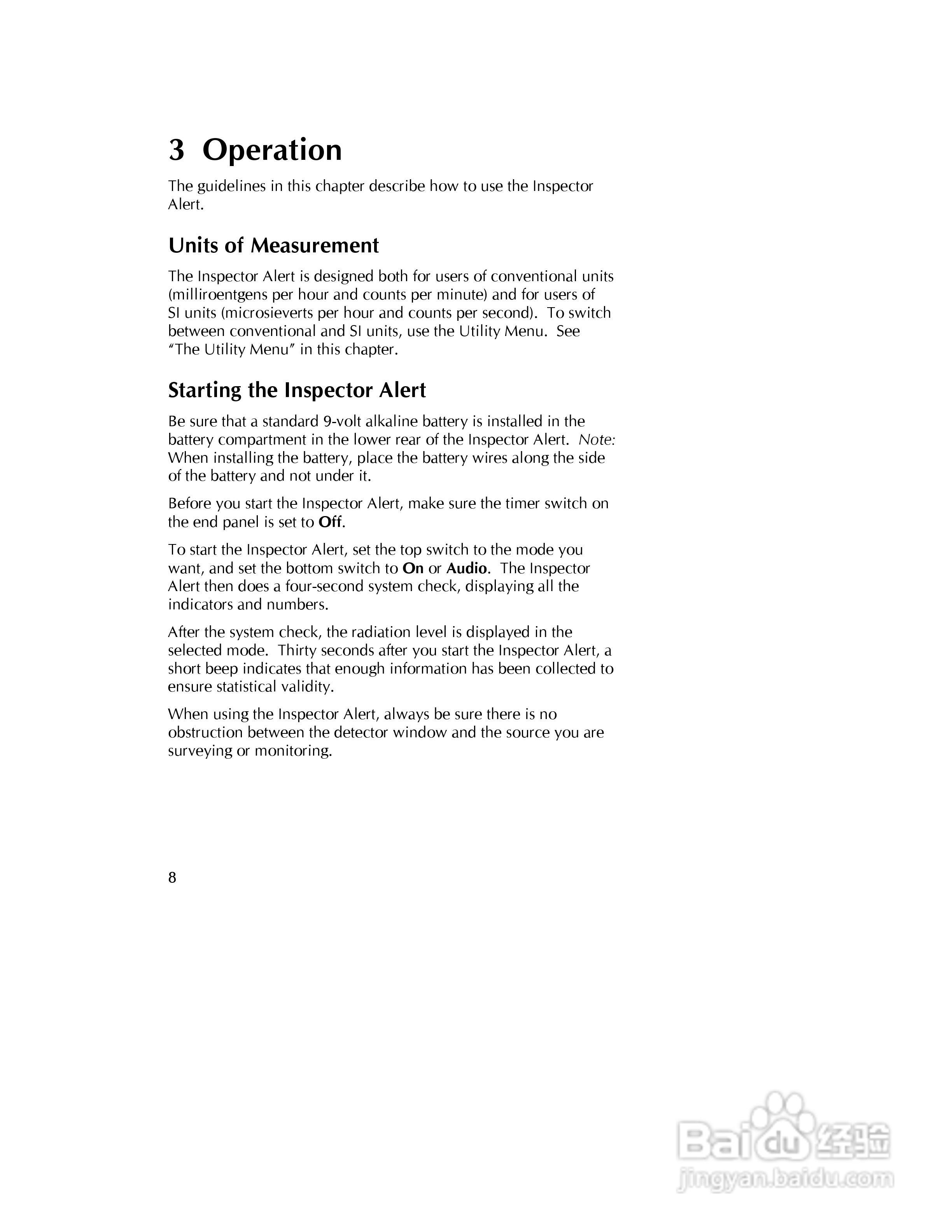 Inspector alert 辐射检测仪说明书:[2]