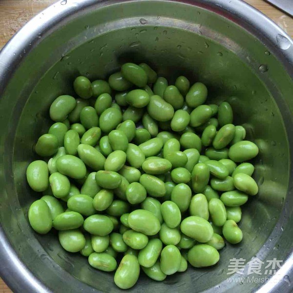 青椒咸菜炒毛豆