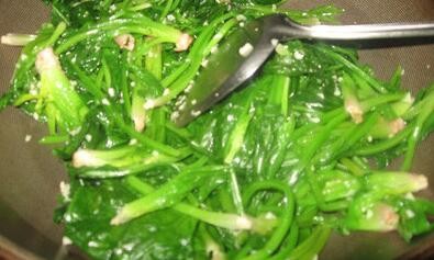 蒜泥菠菜的做法