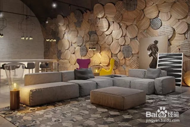 客厅背景墙也可以很高调！