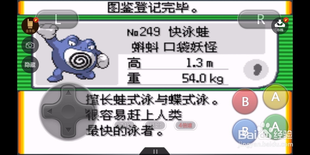 口袋妖怪漆黑的魅影快泳蛙怎样得?