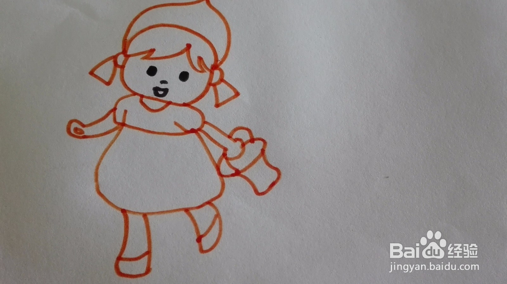 如何快速画出一个小女孩