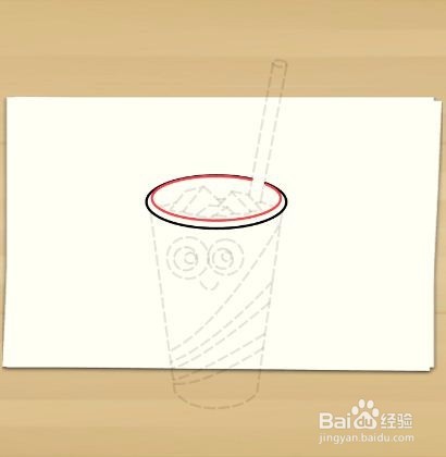 画冰茶杯——加菲的吃货生活