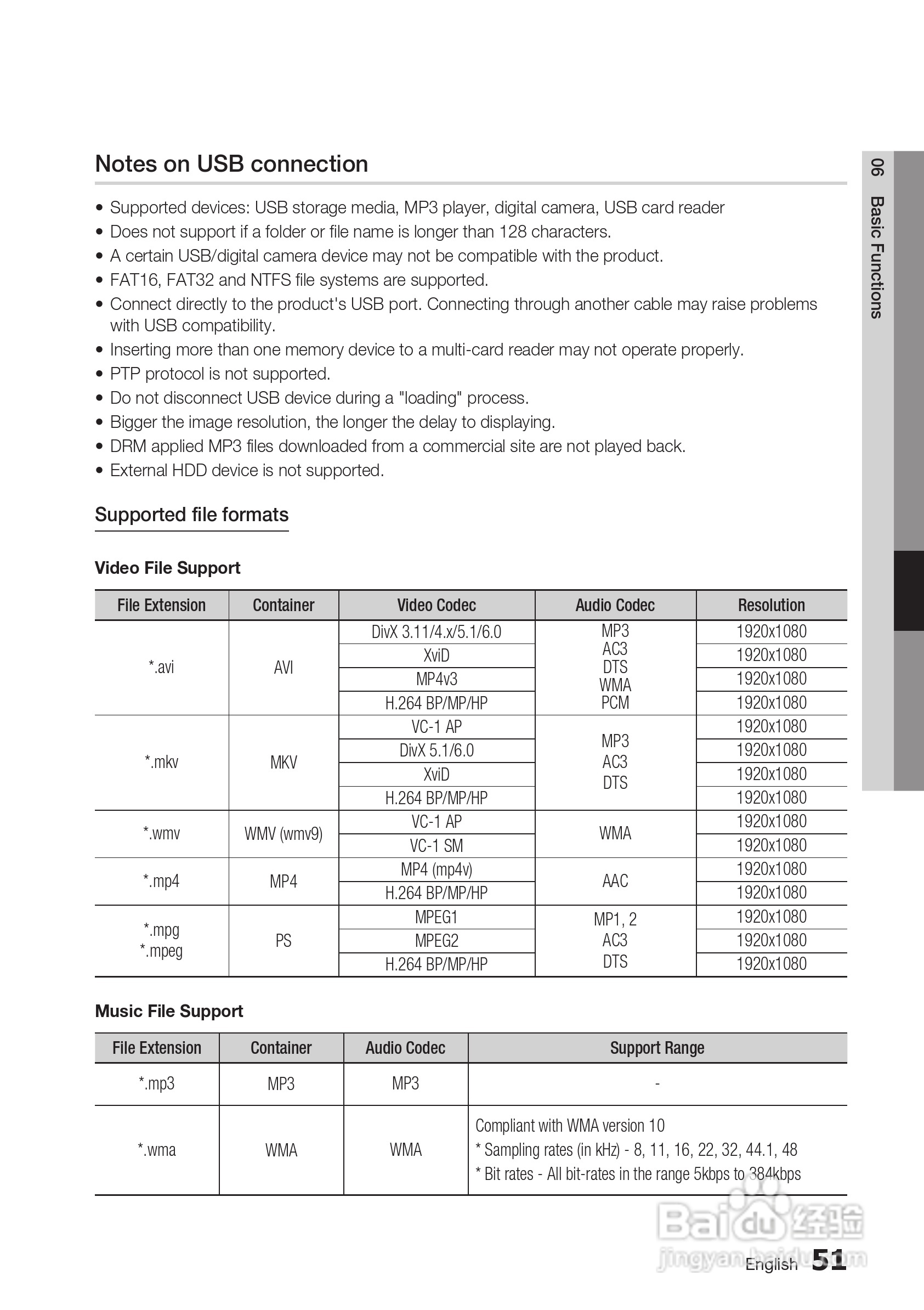 三星BD-C5500高清播放机使用说明书:[6]