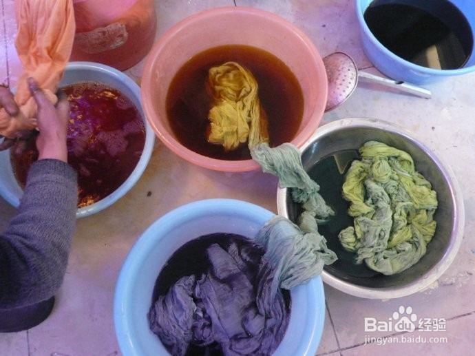 教你在家DIY扎染布