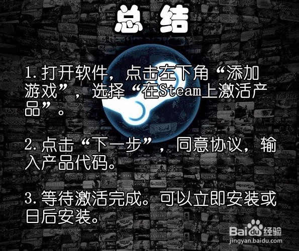【Steam】如何激活游戏/产品