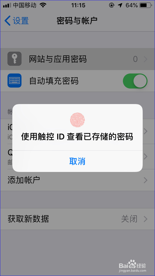 iPhone怎么开启自动填充密码(验证码)功能