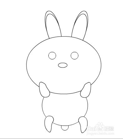 flash如何绘制一只萌萌的兔子