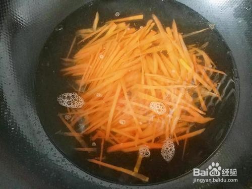 胡萝卜炒肉丝